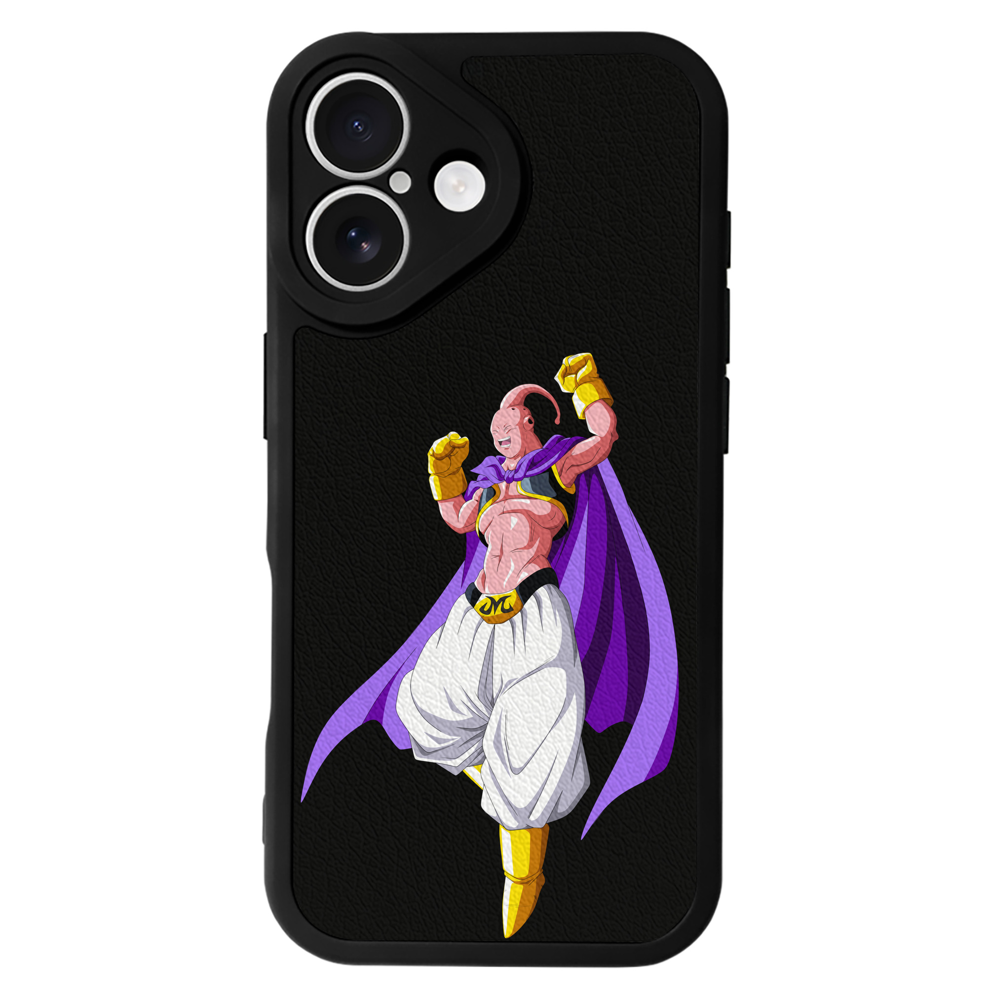 （画像用） ドラゴンボール 魔人ブウ DRAGON BALL Majin Buu 【iPhone 16シリーズ対応】シリコンスマホケース（レザー調） 材質：シリコン
